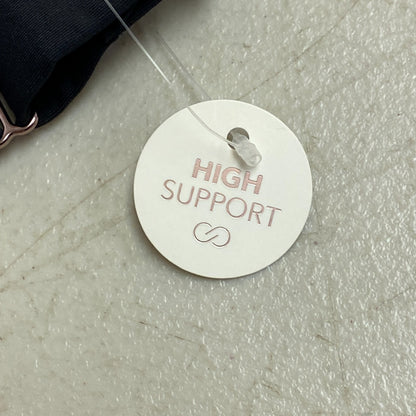 Calia Women's Swim Bikini Top Power Sculpt High Support Top Pure Black WSA22208