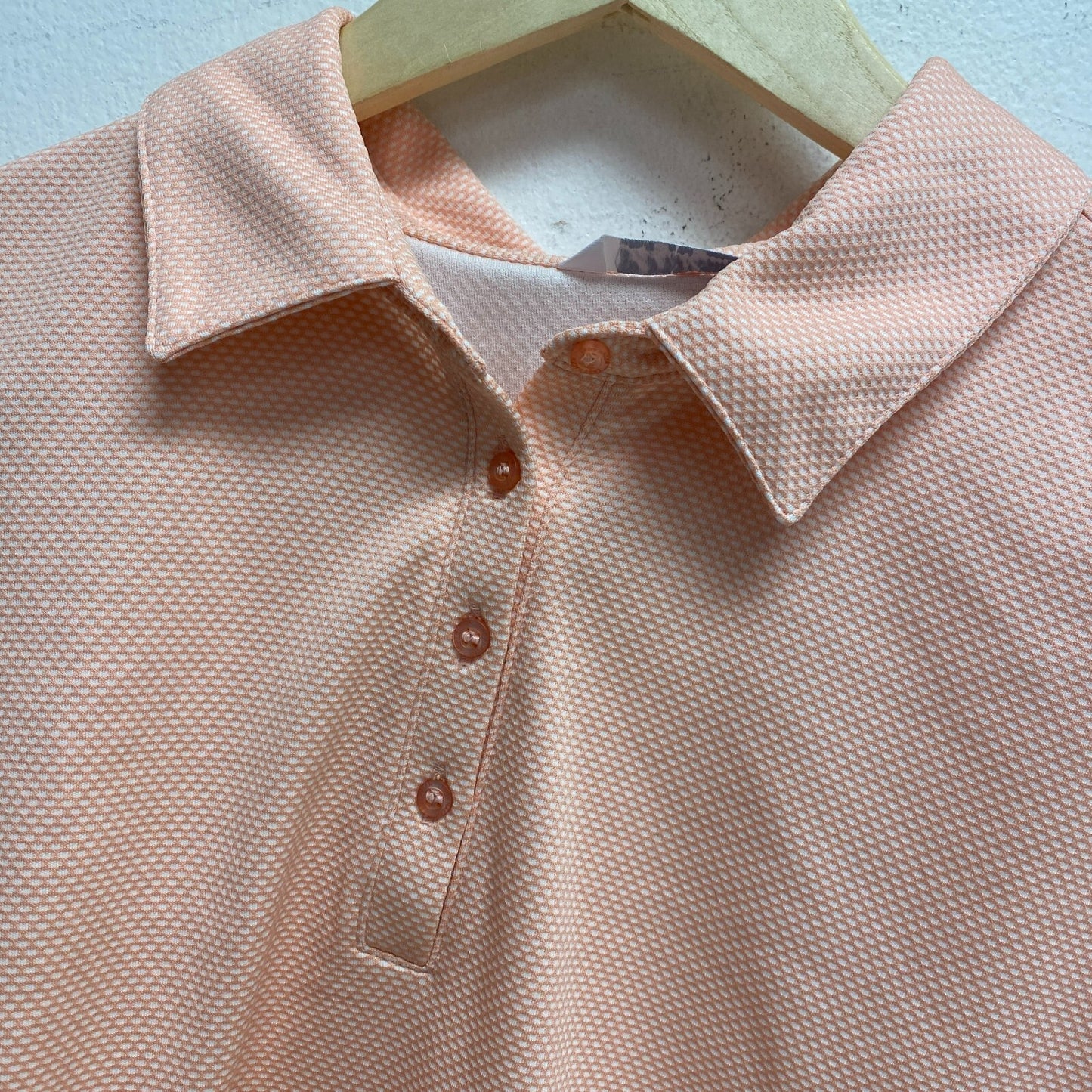 Walter Hagen Women's Jacquard Mesh Short Sleeve Golf Polo Blushing WGH11501S23