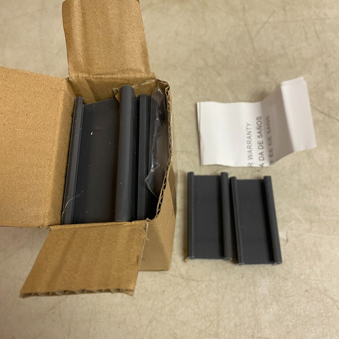 Alera Wire Shelf Label Holders 3" Gray Side Load 10 Pack ALESW59ST