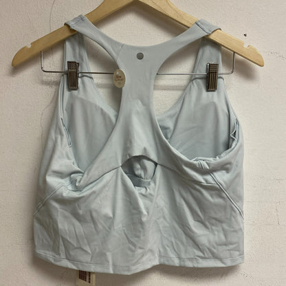 Calia Low Support Crop Brami Light Blue Sleeveless Solid WAX17368