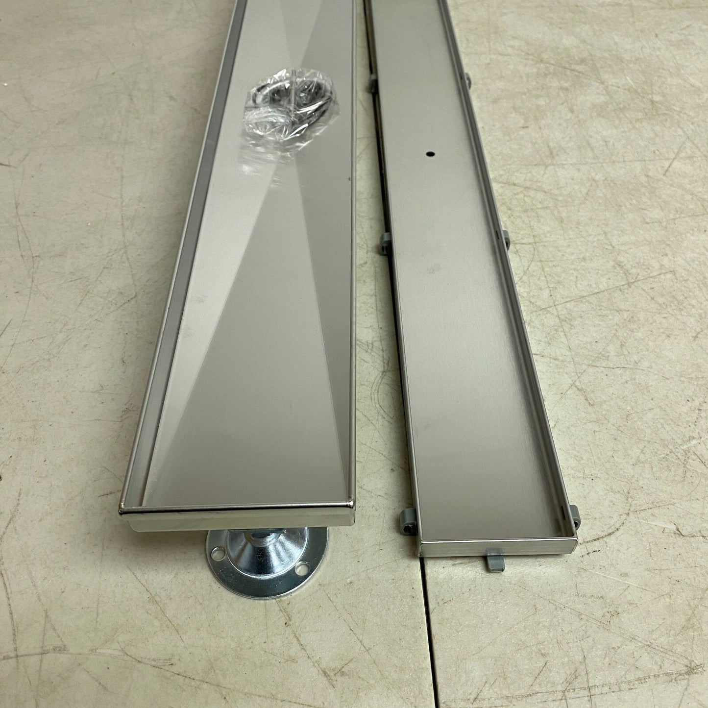 Signature Hardware 24" COHEN LINEAR TILE IN SHOWER DRAIN BRUSHED STAINLESS STEEL