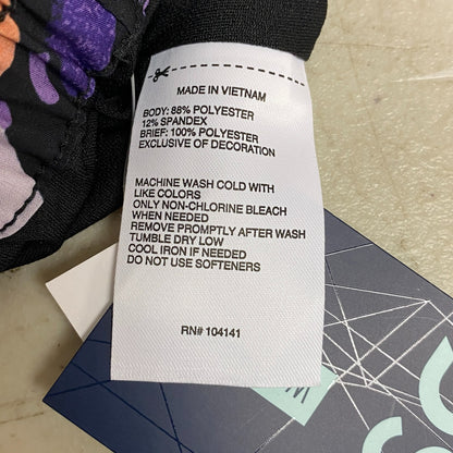 DSG Women's 3â High Rise Stride Multi Landscape Black Shorts Summer DAW12327PR