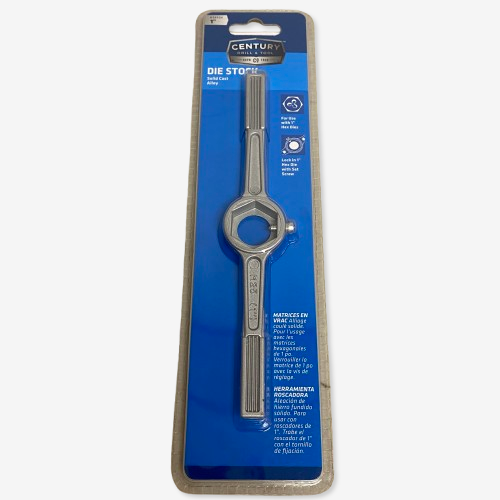 Century Drill & Tool 98504 Die Stock Non Adjustable 1" Hex or Round Dies
