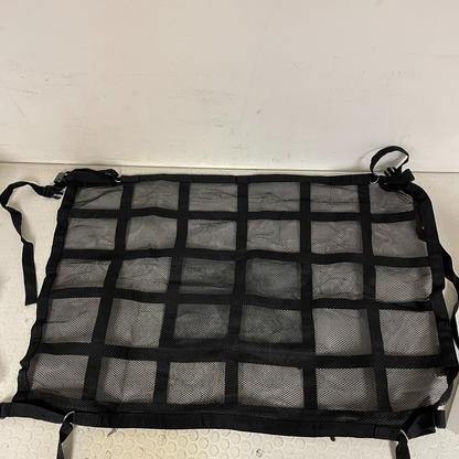 SUV Car Ceiling Cargo Net Double-Layer Mesh Roof Storage Organizer 35.4"x23.6"