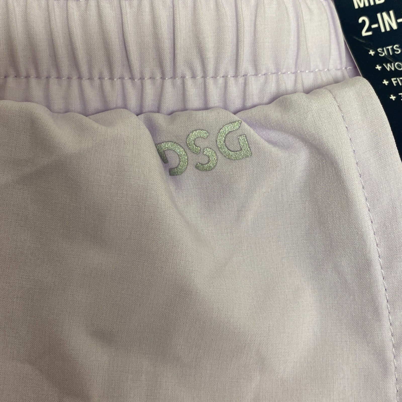 DSG Women's 3" Mid Rise 2-in-1 Short Woven Top Layer  Blooming Lilac DAW13201