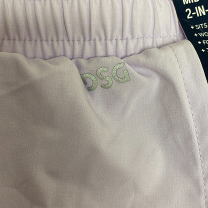 DSG Women's 3" Mid Rise 2-in-1 Short Woven Top Layer  Blooming Lilac DAW13201