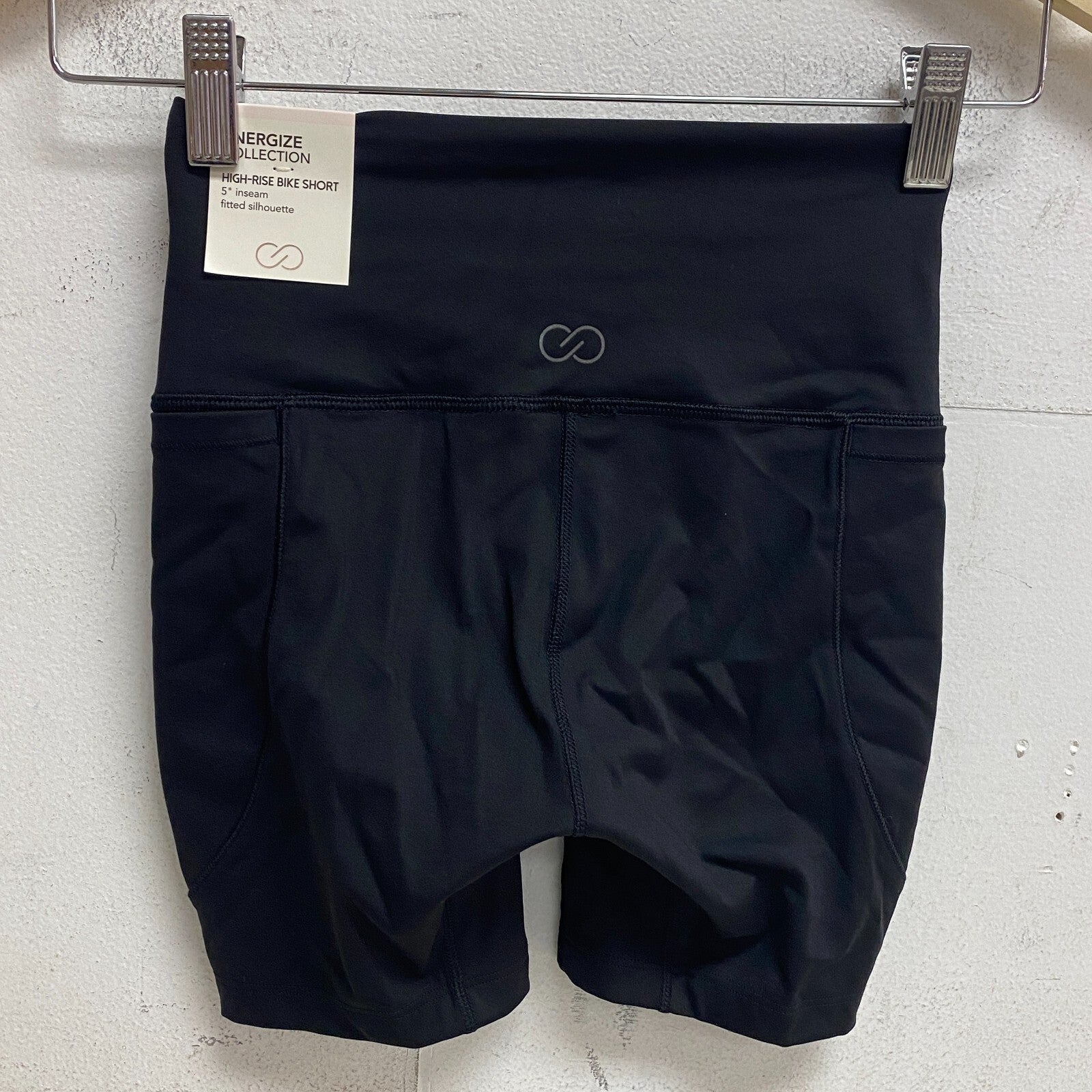 Calia Women's Energize Collection High Rise 5" Bike Shorts Pure Black WAX12311FS