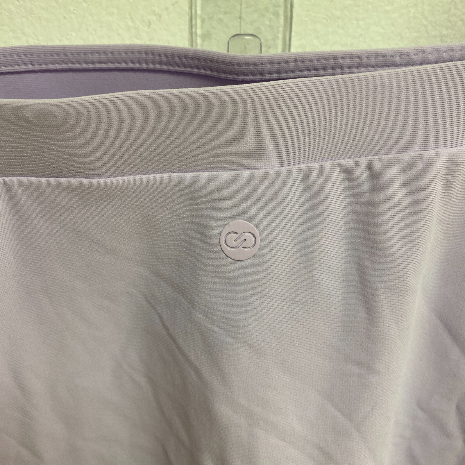 Calia Women's Swim Bikini Top Racerback Bandeau Tankini Lilac Flash WSA23304