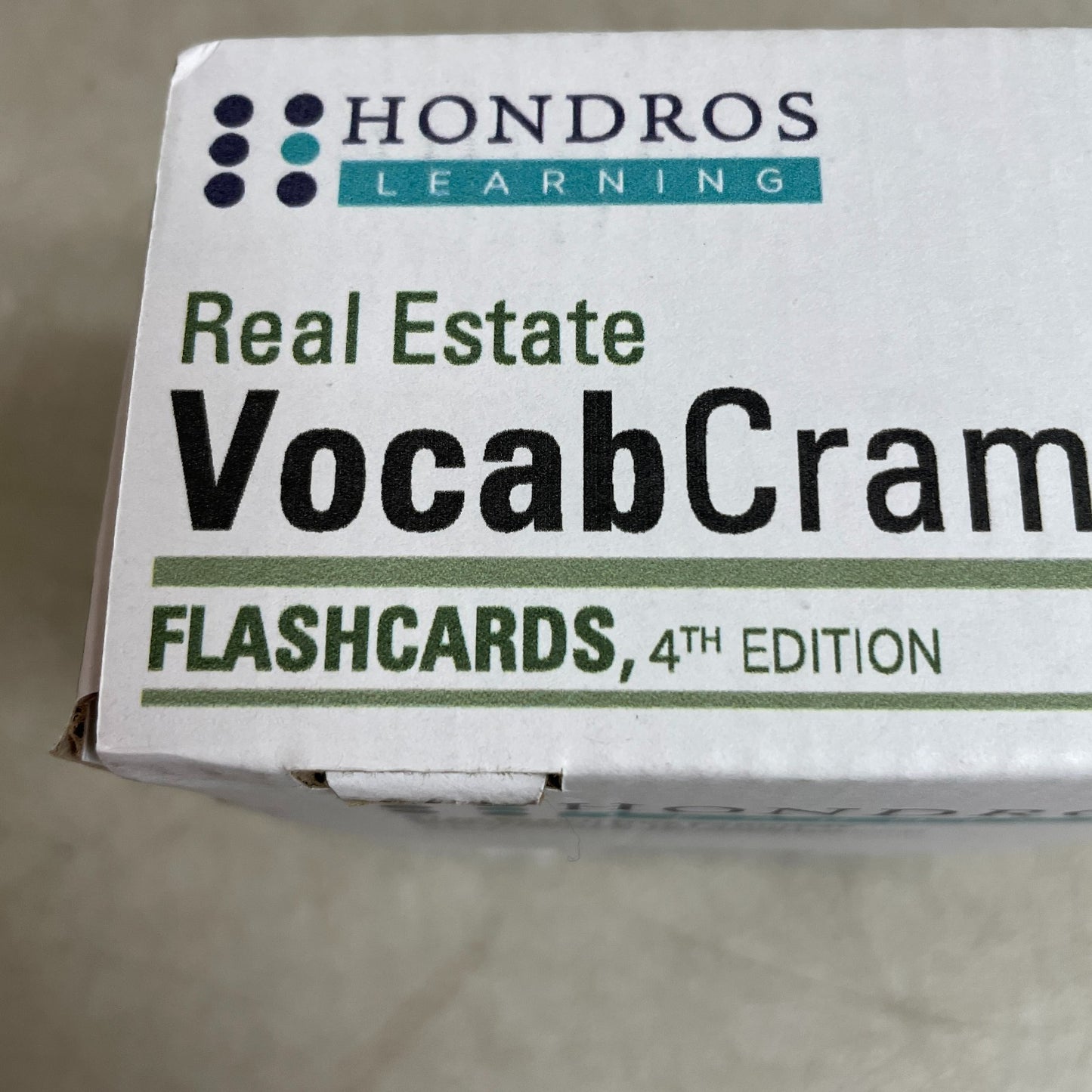 Hondros Learning Real Estate Flashcards Vocabulary Crammer 4th Edition Study