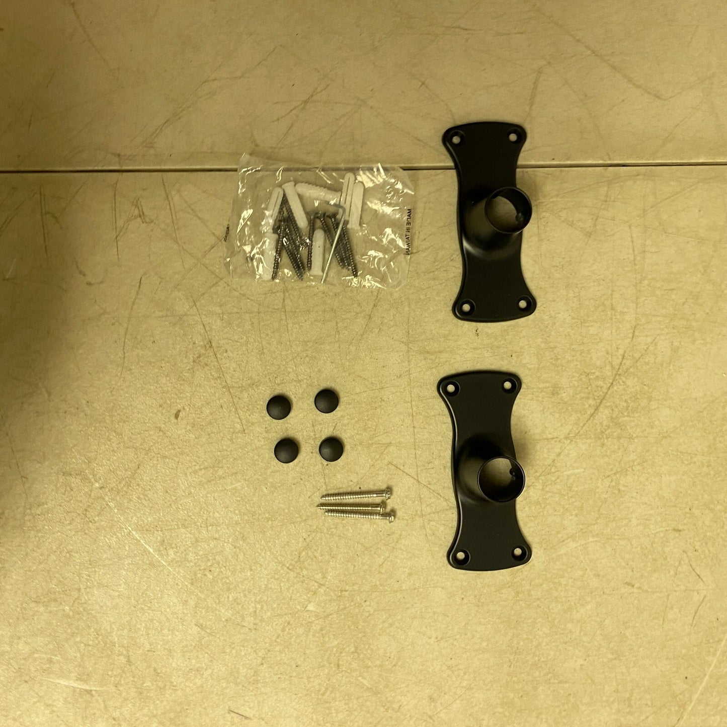 Signature Hardware 60" Straight Solid Brass Shower Rod - Matte Black