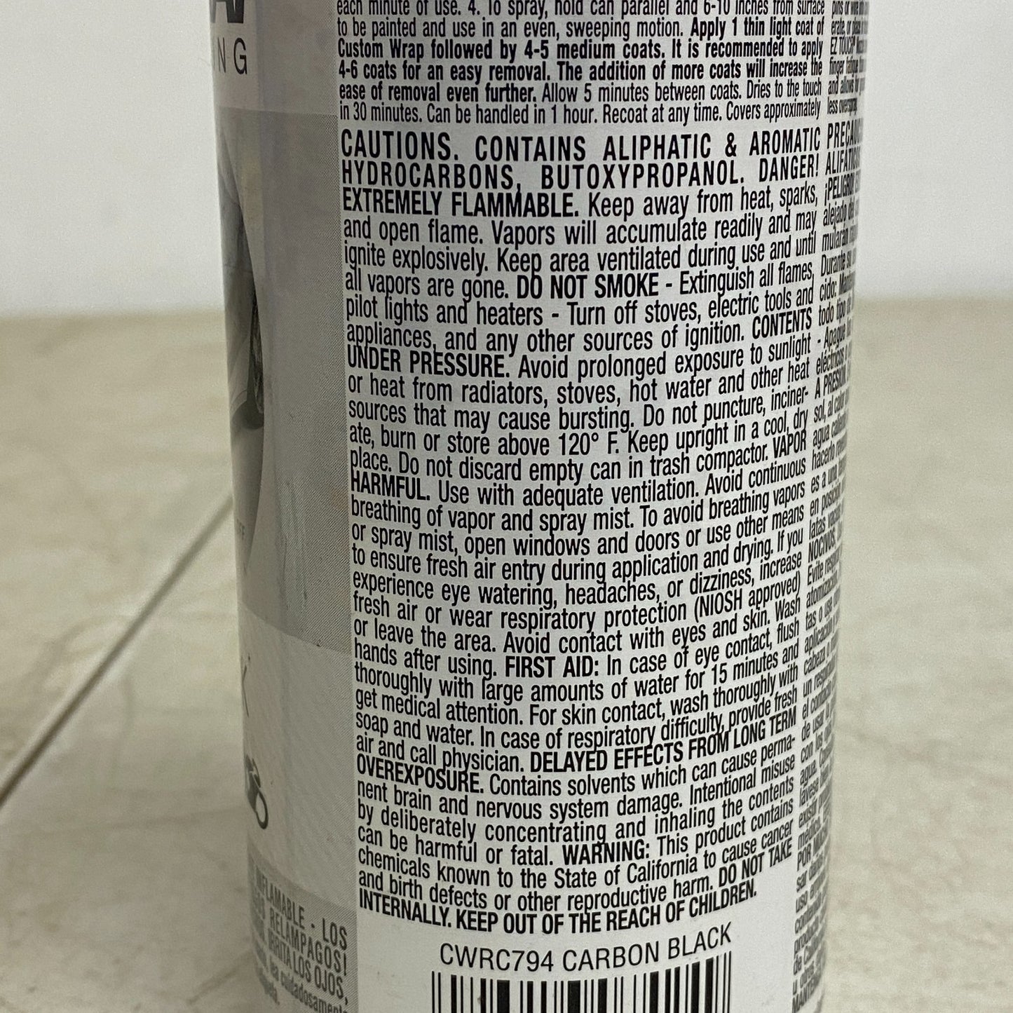 Dupli Color CWRC794 Custom Wrap Removable Coating Carbon Black Spray 11 fl. oz