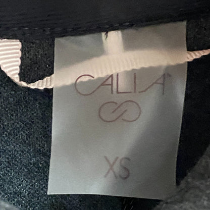 Calia Women's Patch Pocket Shacket Pure Black Solid WAX31371 Warm Long Sleeve