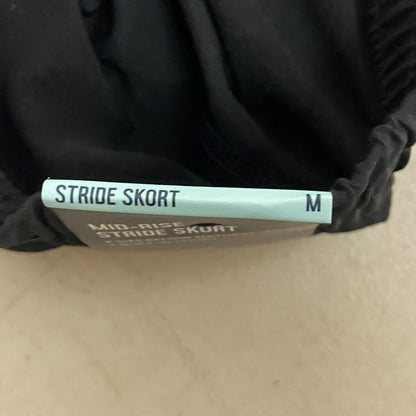 DSG Women's Mid Rise Stride Skort Pure Black Solid  DAW13123