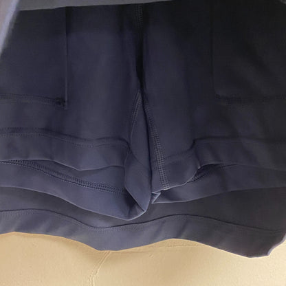 Lady Hagen Womens 16" Perforated Skort Dark Navy Solid Stylish Trendy WGH17432