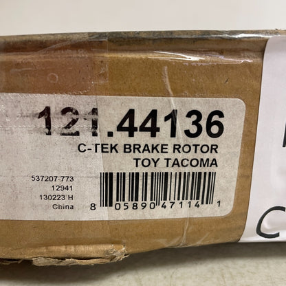 Centric C-Tek Front Brake Rotor 121.44136 Fits Select Toyota Models OE Style