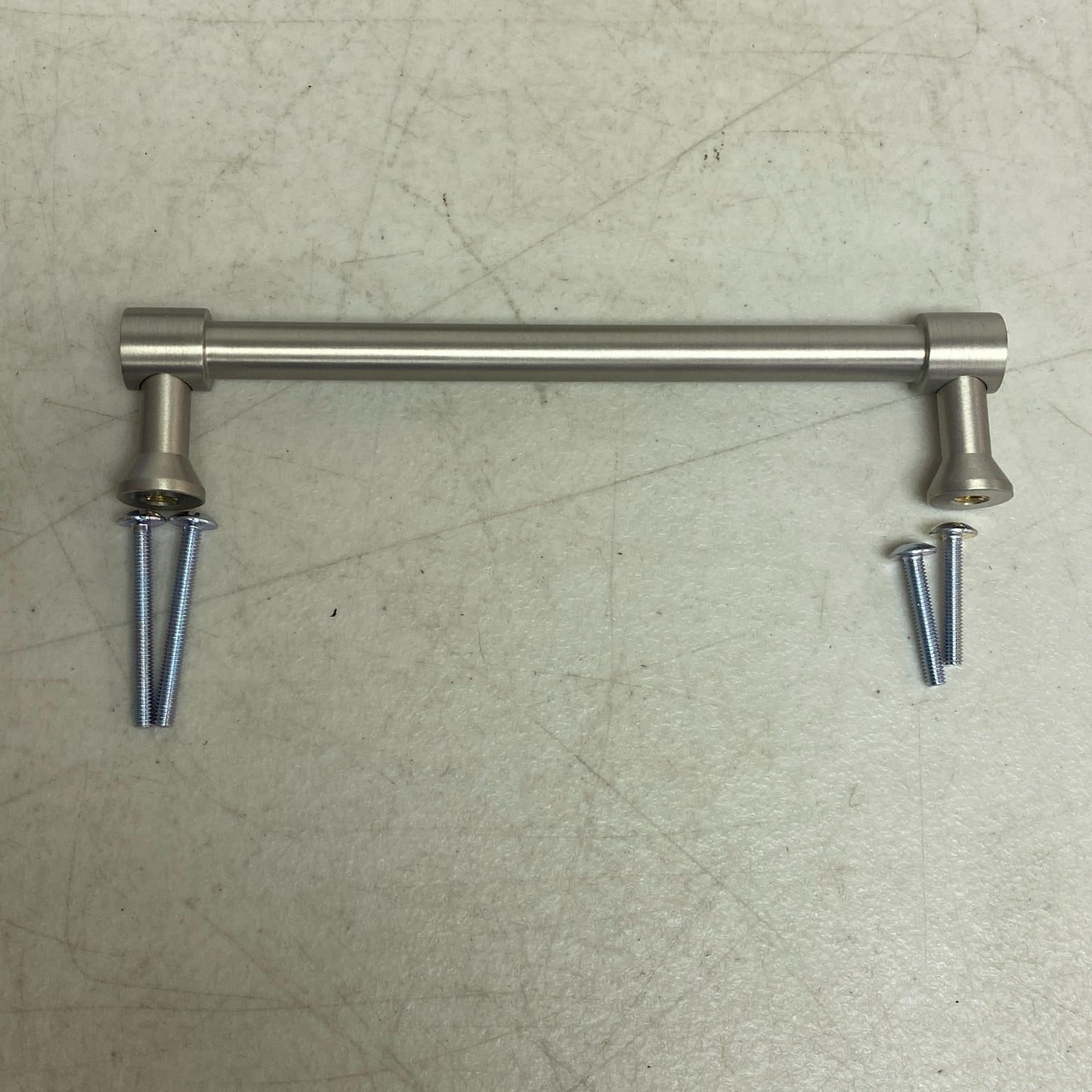 Signature Hardware Strasbourg 6″ Solid Brass Cabinet Pull Satin Nickel
