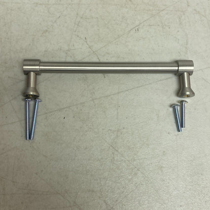 Signature Hardware Strasbourg 6″ Solid Brass Cabinet Pull Satin Nickel