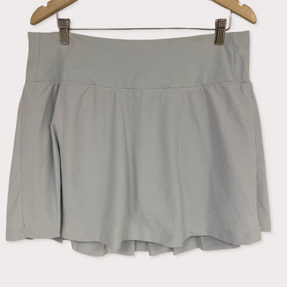 Calia 15â³ Textured Back Pleat Skort High Rise Blue Shell WCG17026 Size XXL