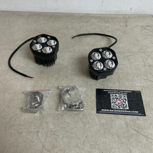 Baja Designs 737801 Squadron-R Racer Spot LED Light Pair 4,300 lm 2-Pack