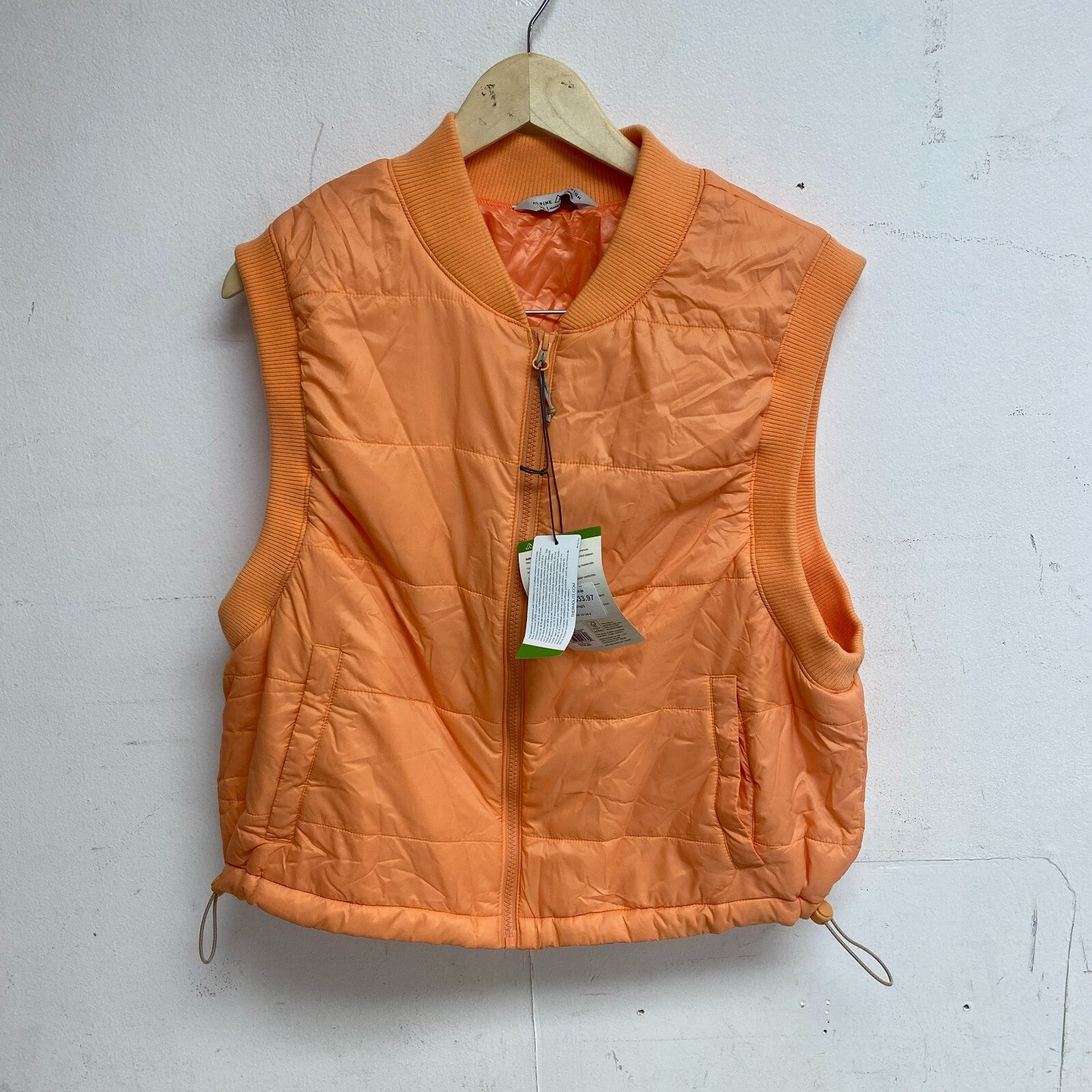 ALPINE WOMENS W ADSHORTI QUIL TED VEST BRIGT ORANGE ADW22491