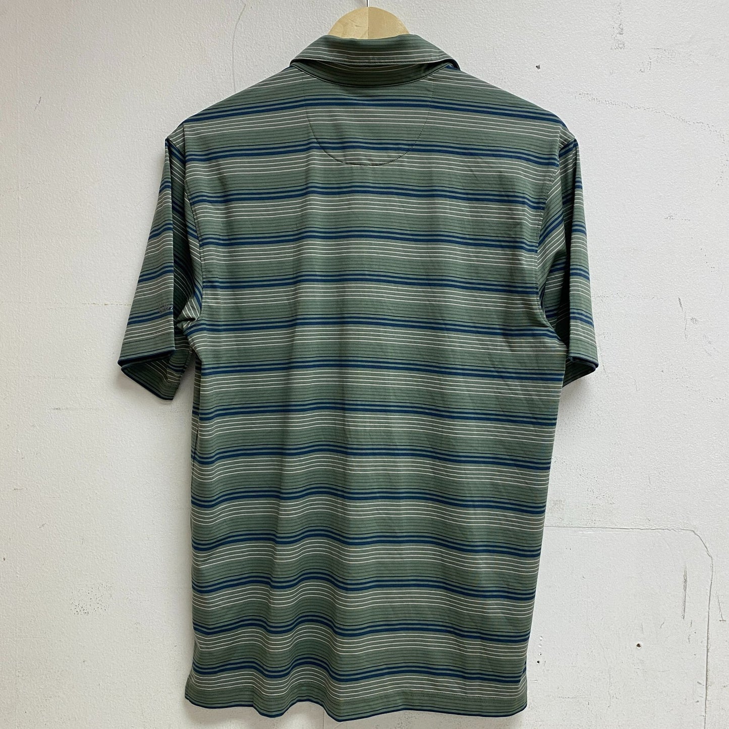 Walter Hagen Men's Perfect 11 Gradient Micro Stripe Polo Ombre Washed MGA31276