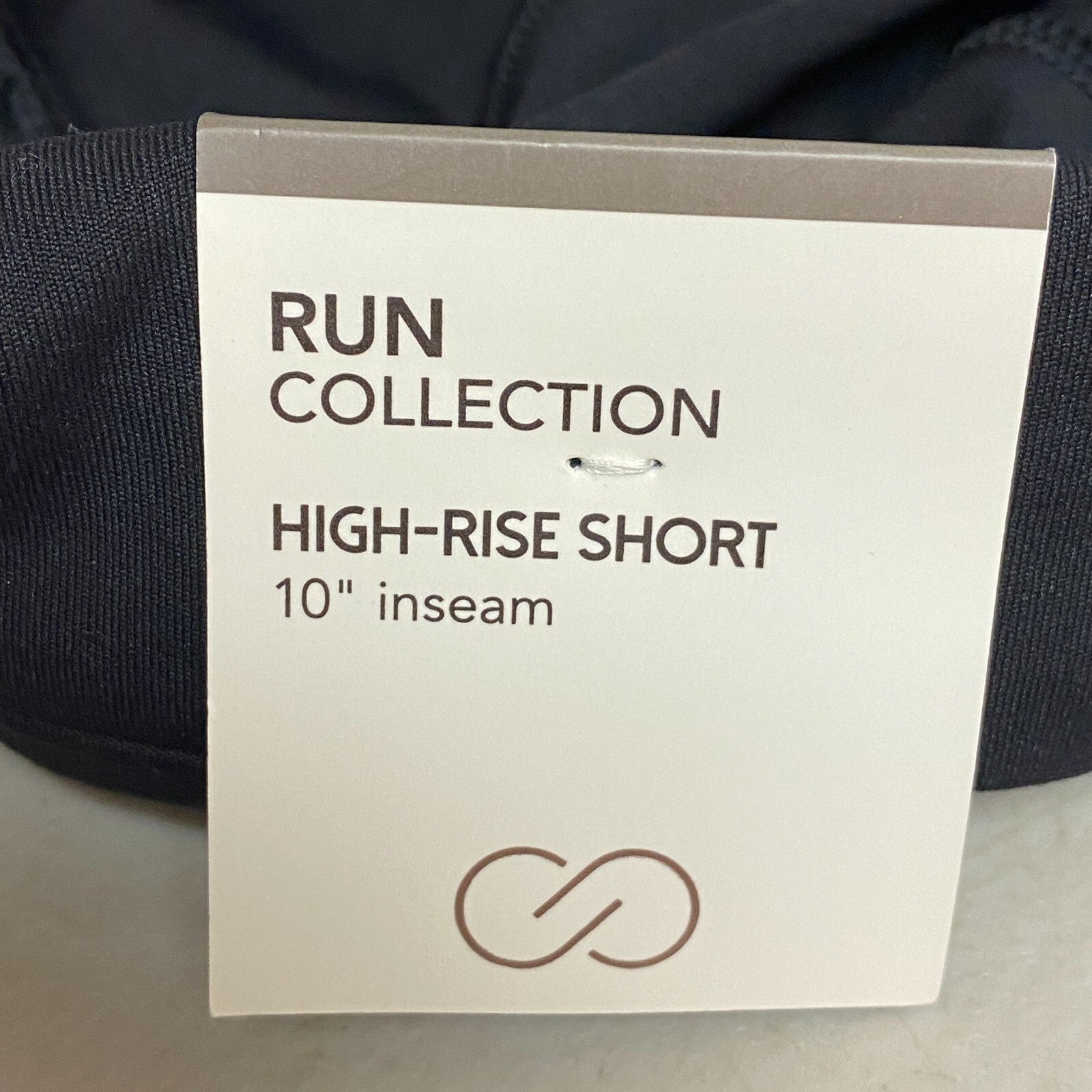 Calia Women's 10" Reflective High Rise Running /Bike Short Pure Black WAX12321