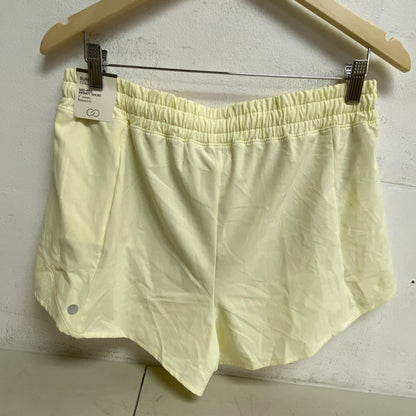 CALIA Women's Mid Rise Infinity Run Short Lemon Sorbet Solid WAX12336