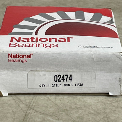 National 02474 Tapered Roller Bearing Cone 1-1/8" Bore Steel