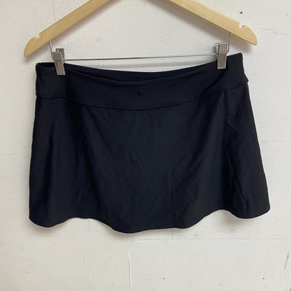 Calia Women's Swim Collection Cute High Rise Swim Skirt Pure Black WSA23504 New!