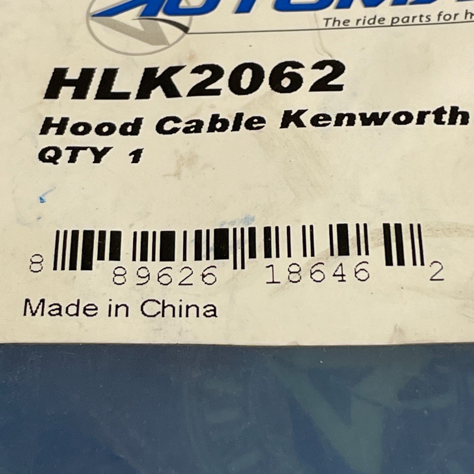 Automann HLK2062 Hood Cable 18.8" Fits Kenworth K068844 D46001047 Cross Ref