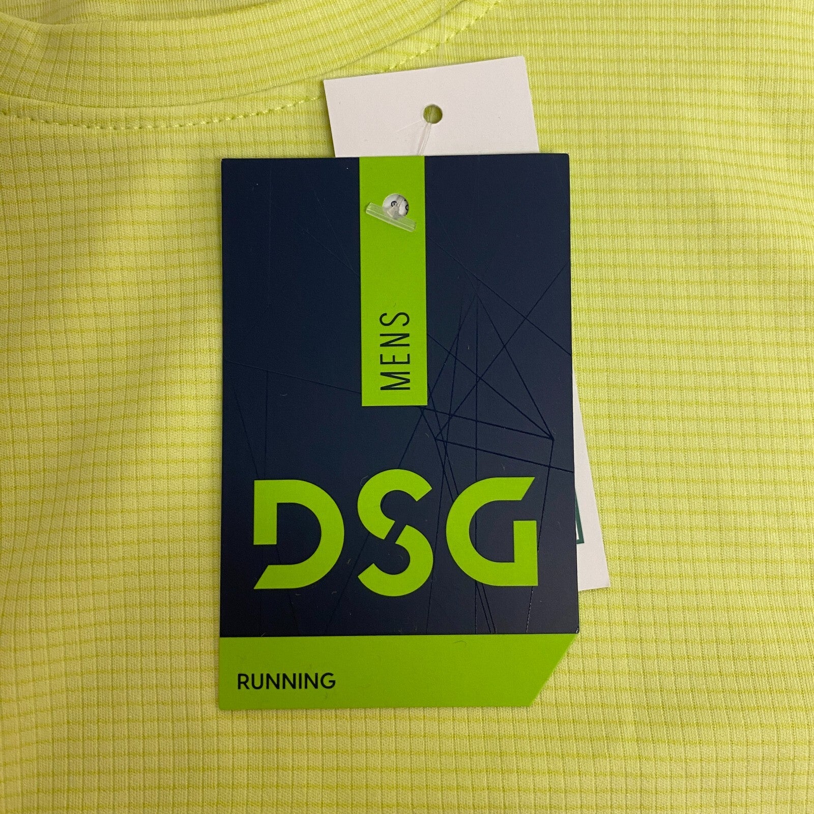 DSG Men's Running Polyester Short Sleeve T-Shirt Fresh Lime DAM12204 New