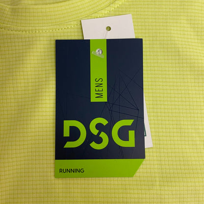 DSG Men's Running Polyester Short Sleeve T-Shirt Fresh Lime DAM12204 New