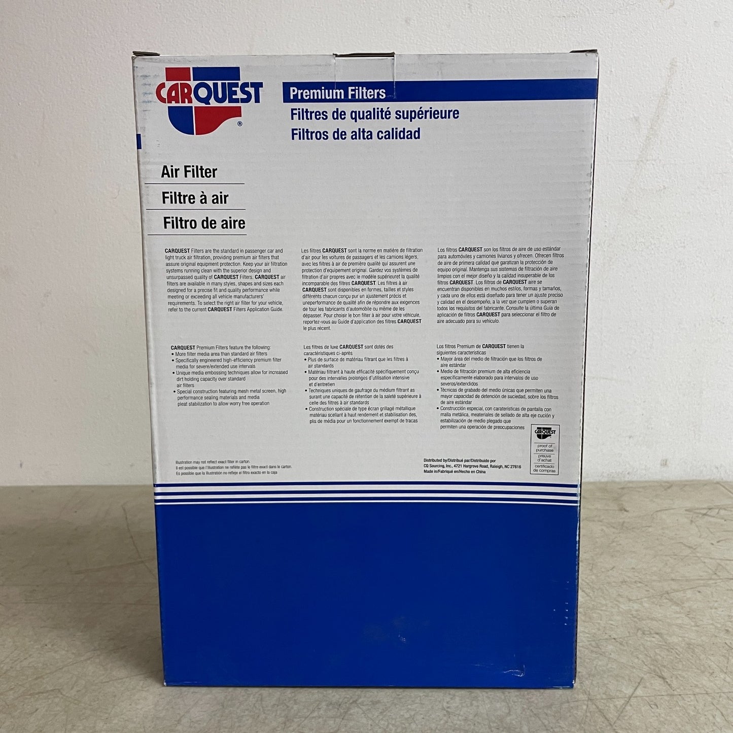 Carquest Engine Air Filter 87462 OE Fit for Mercedes-Benz Premium New