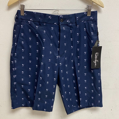 Walter Hagen Men's 10" P11 Palm Clubs Print Short Palm Club Navy MGA14188