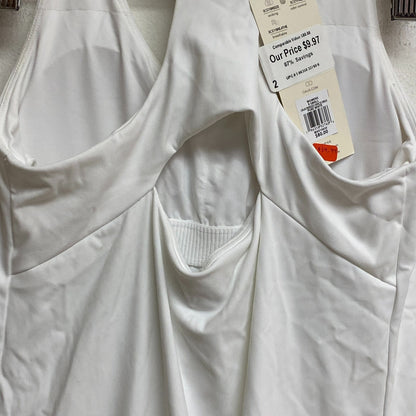 Calia Womens Energize Exercse Dress Pure White Sleeveless Solid WAX15035