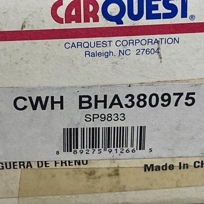 CARQUEST Brake Hydraulic Hose Assembly Black EPDM Rubber Model BHA380975