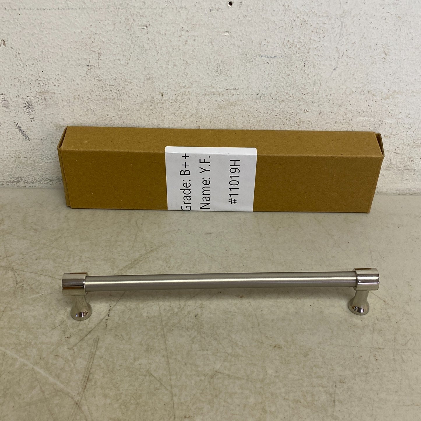 Signature Hardware 8" Strasbourg Solid Brass Cabinet Pull - Polished Nickel Legs