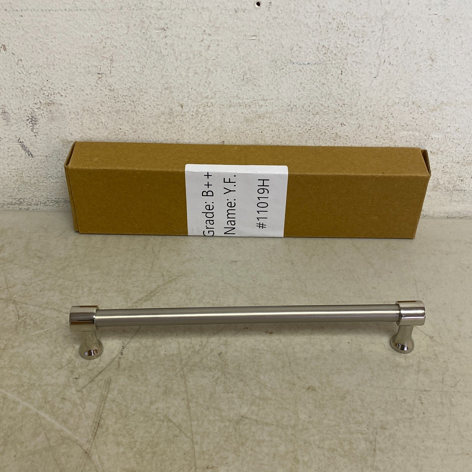 Signature Hardware 8" Strasbourg Solid Brass Cabinet Pull - Polished Nickel Legs