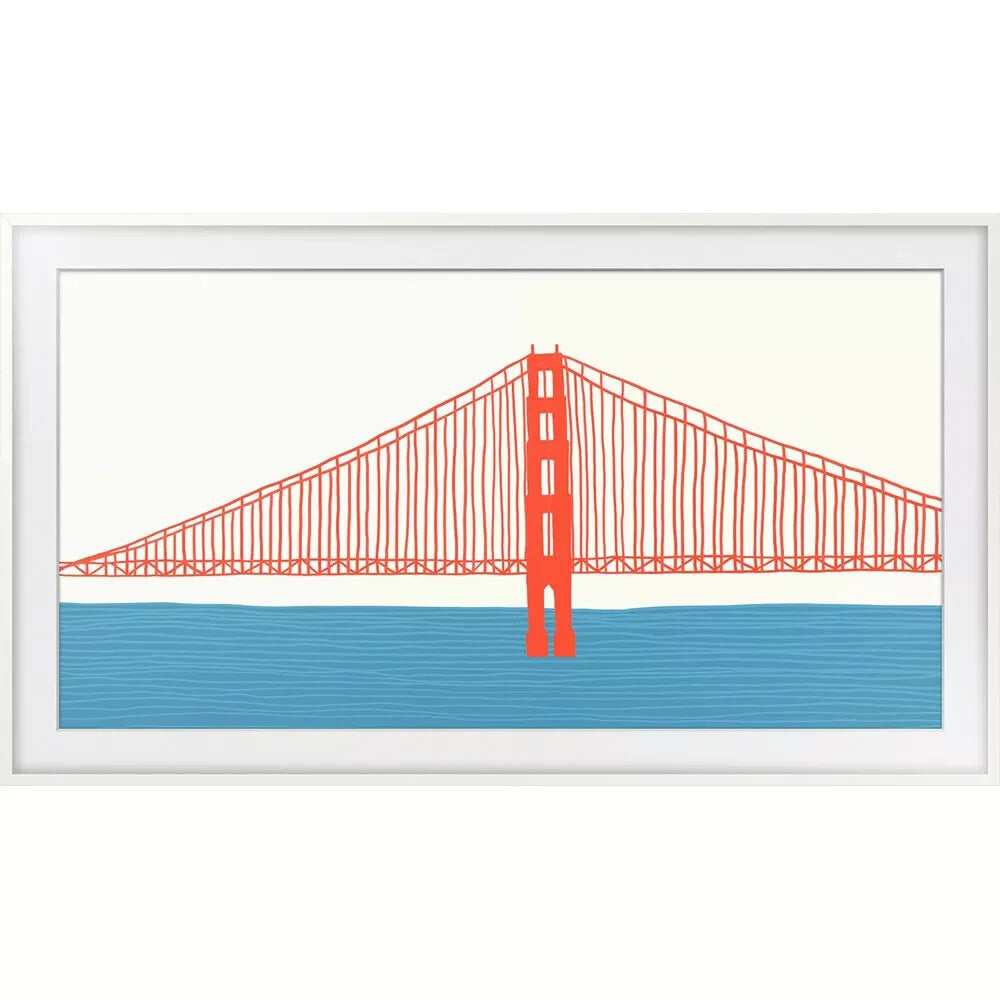 Samsung 65-inch The Frame Customizable Bezel Modern White (VG-SCFA65WTBZA, Model