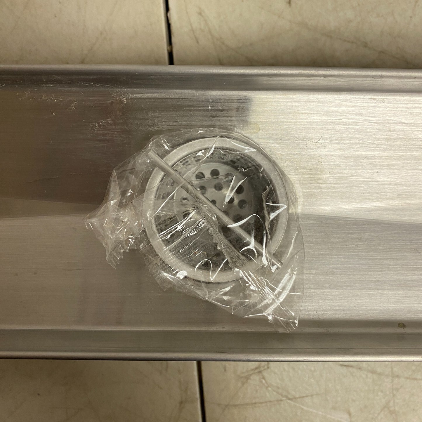 Signature Hardware 48" EFFENDI LINEAR SHOWER DRAIN-BRUSHED STAINLESS STEEL