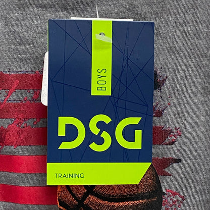 DSG Boys Training Relaxed Cotton Graphic Tank Mid Gray Basketball DAB12111H