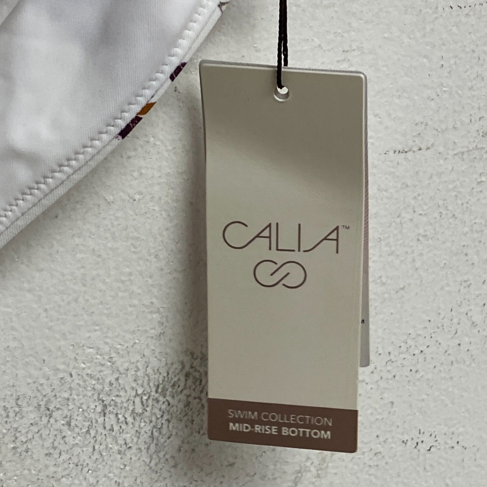 Calia Wide Banded High Leg Swim Bottoms Island Botanical Multi WSA23414PRT