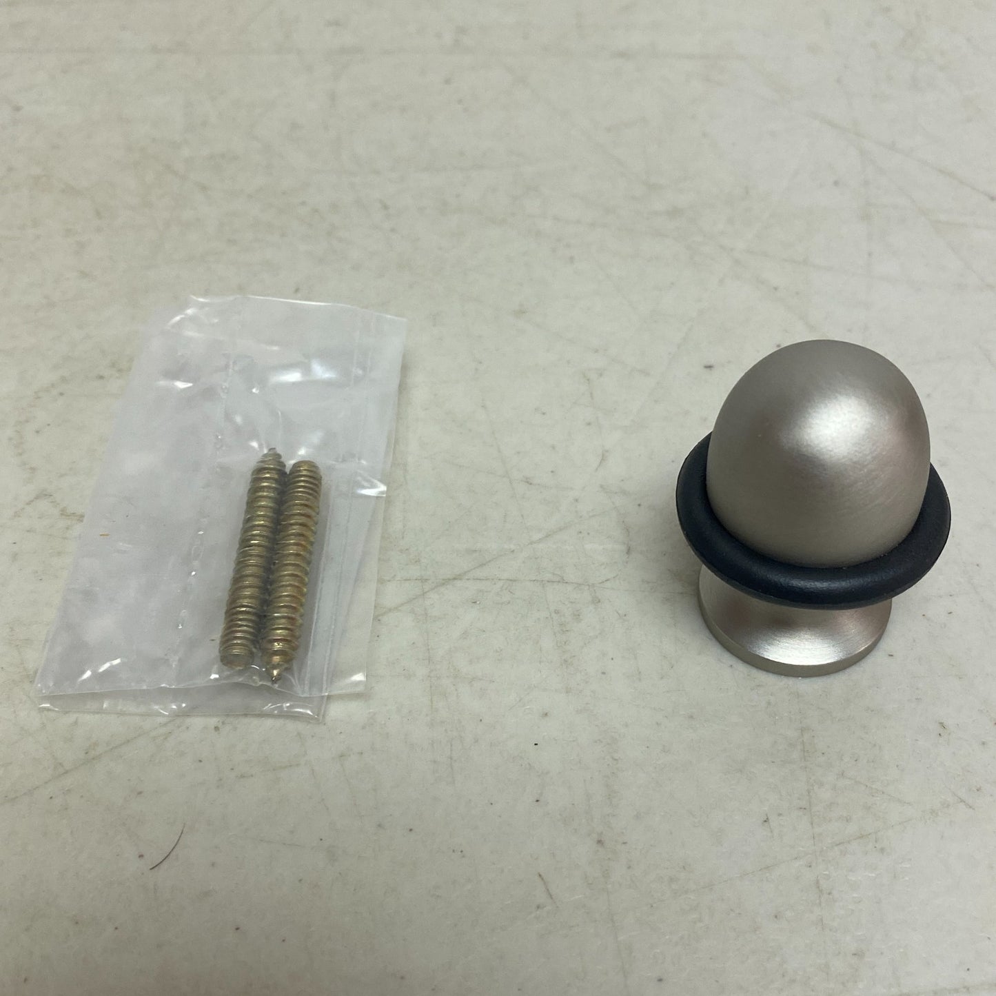 Signature Hardware Solid brass oval design doorstop Brushed Nickel 3001-BN