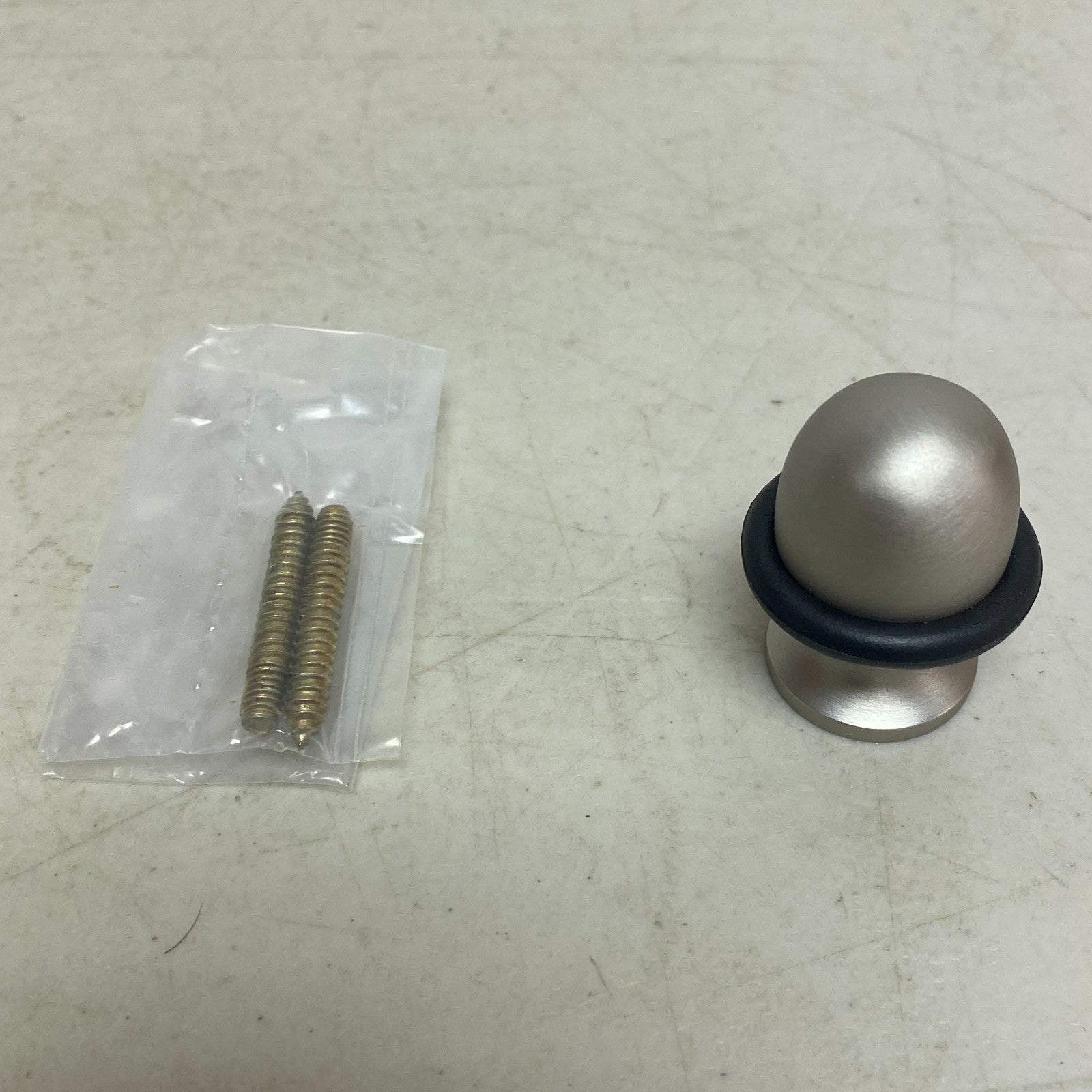 Signature Hardware Solid brass oval design doorstop Brushed Nickel 3001-BN