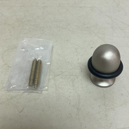 Signature Hardware Solid brass oval design doorstop Brushed Nickel 3001-BN