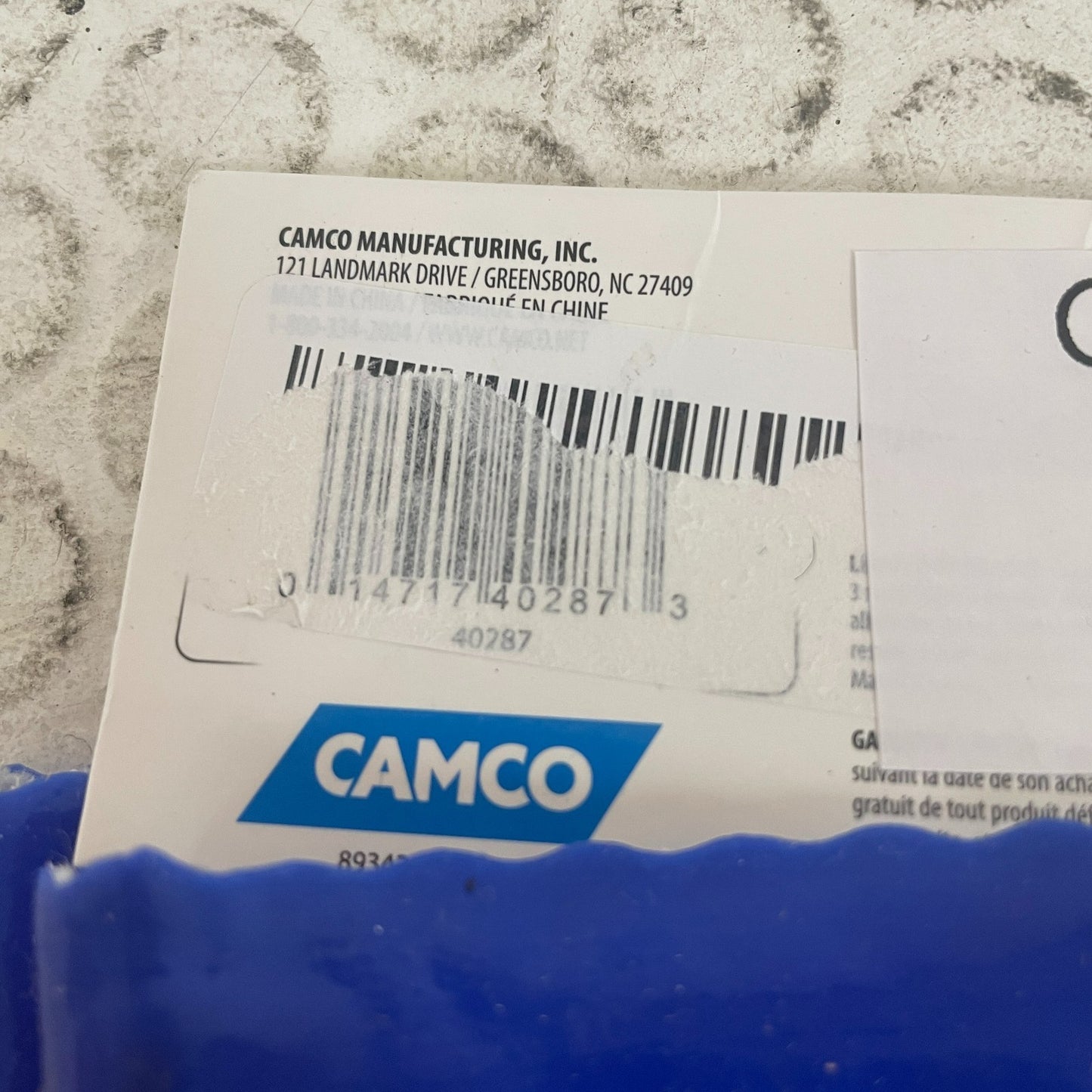 Camco 40287 RV Sanitation Gloves Reusable Blue PVC Heavy-Duty 1 Pair Universal