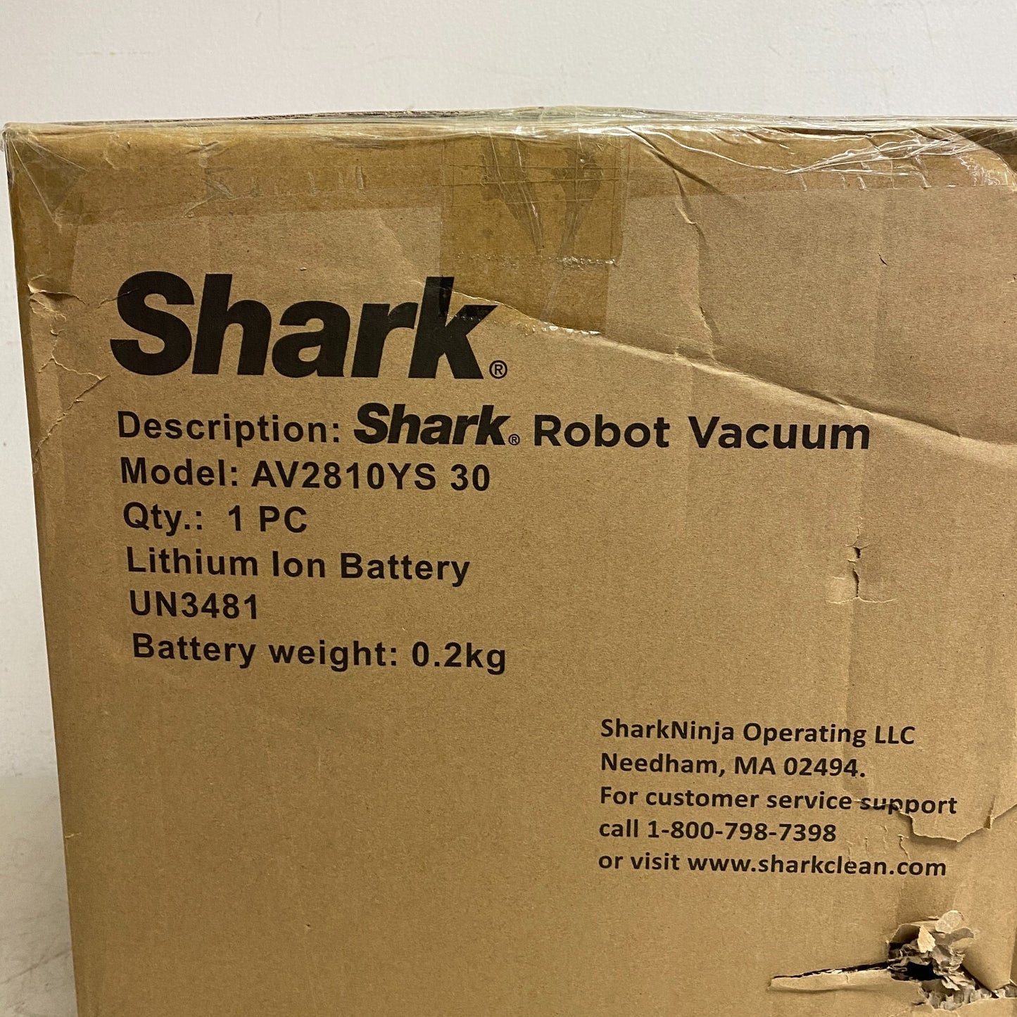 Shark AV2810YS PowerDetect NeverTouch Self- Empty Robot Vacuum & Mop New