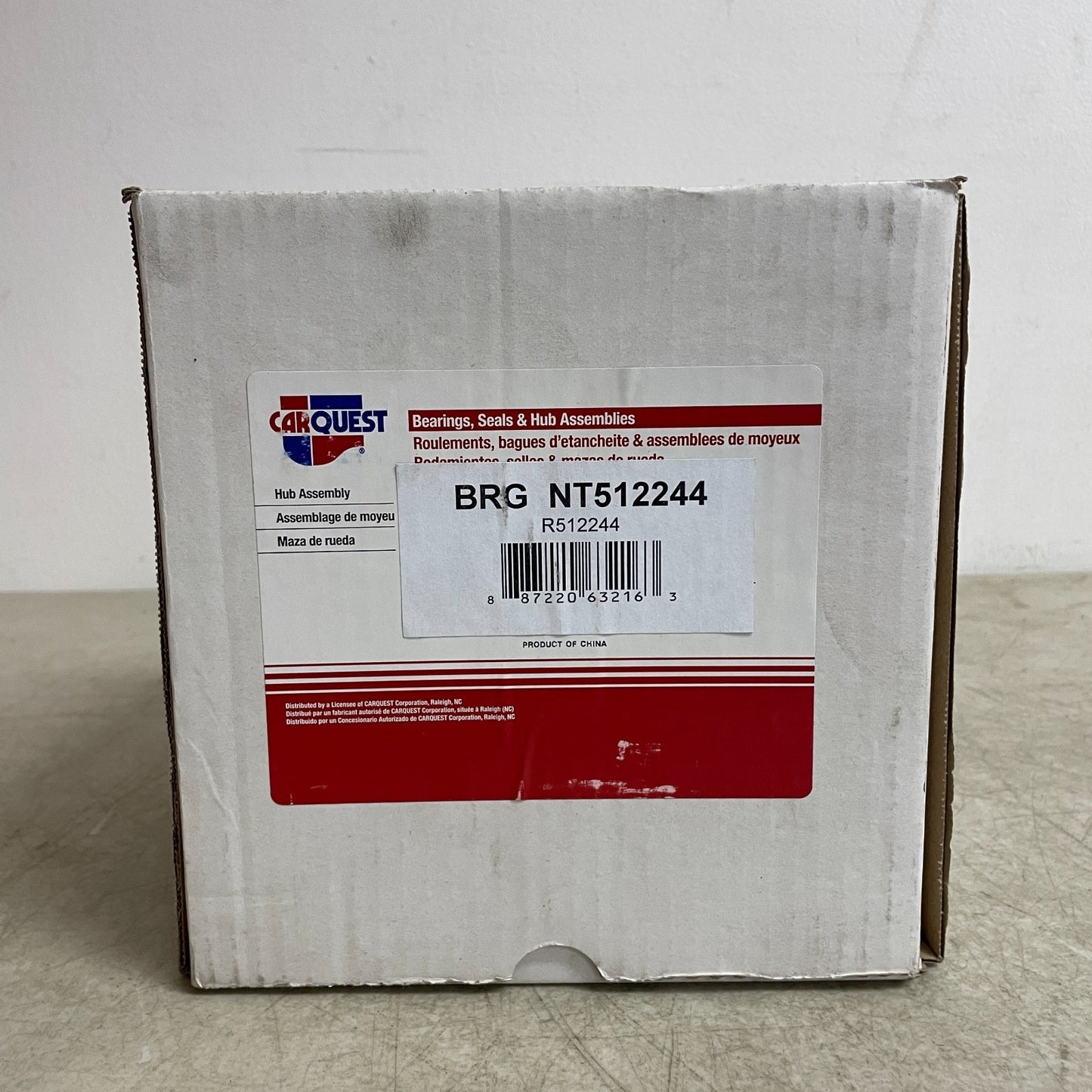 Carquest NT512244 Wheel Hub & Bearing Assembly Steel Sealed Rear OE Replacement