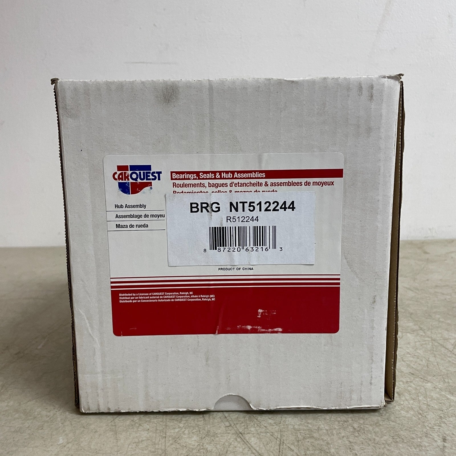 Carquest NT512244 Wheel Hub & Bearing Assembly Steel Sealed Rear OE Replacement