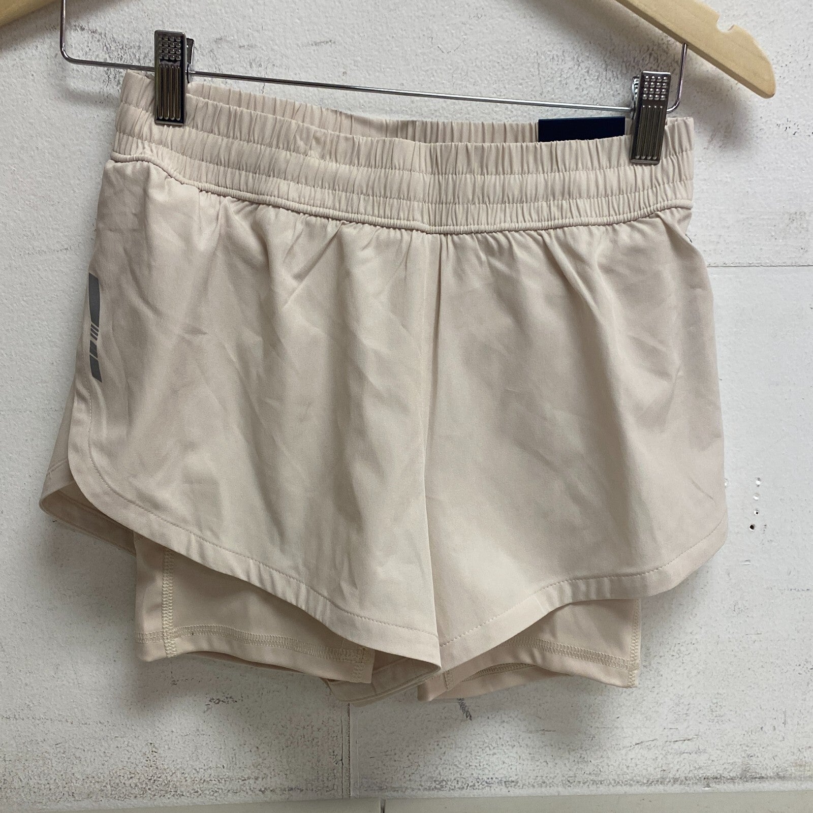 DSG Women's 6" Mid Rise 2 in 1 Bike Short woven Top Layer Light Sand DAW11193